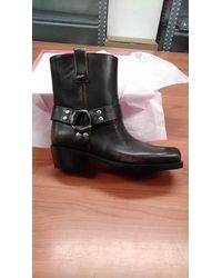 Paris Texas - 45Mm Roxy Brushed Leather Ankle Boots - Lyst
