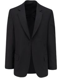 Balenciaga - Wool Blazer With Modal Insert - Lyst