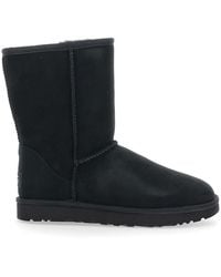 UGG - Classic Mini Ii Suede Boots With Shearling Lining - Lyst