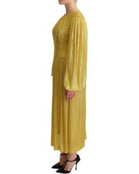 Dolce & Gabbana - Chainmail Midi Dress Long Sleeve - Lyst
