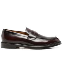 Doucal's - Polished-Finish Penny Loafers - Lyst