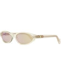Moncler - Elongated Oval Sunglasses Ml0117 25G 58Mm Plastic (Acetate) - Lyst