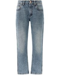 Brunello Cucinelli - Cotton Straight-Leg Jeans Clothing - Lyst