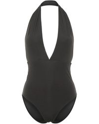 Totême - Halterneck Stretch-jersey Swimsuit - Lyst