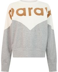 Isabel Marant - Sweater With Text, Off-Light/Light Cotton Sweatshirts - Lyst