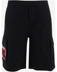 44 Label Group - Cotton Bermuda Shorts With Logo - Lyst
