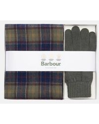 Barbour - Scarf And Gloves Gift Set - Lyst