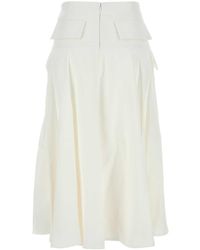 ボッテガヴェネタ Bottega Veneta Viscose Skirt Bottega Veneta® Women's Viscose Fil Coupe Skirt in Black