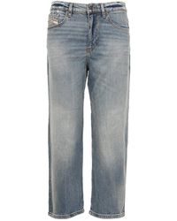 DIESEL - 2016 D-air 0pfar Low-rise Distressed Cropped Jeans - Lyst