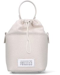 Maison Margiela - 5Ac Small Leather Bucket Bag - Lyst