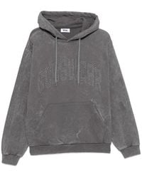 Gcds - Stud-Embellished Washed-Effect Hoodie - Lyst