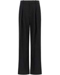 MM6 by Maison Margiela - Mm6 Maison Margiela Wide-Leg Virgin Wool Blend Trousers - Lyst