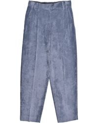 Brunello Cucinelli - Pleated Corduroy Trousers - Lyst