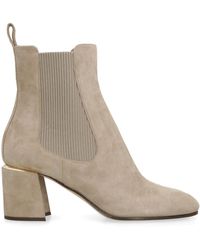 Jimmy Choo - The Sally 65 Suede Chelsea Boots - Lyst