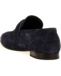 Brunello Cucinelli - Night Sky Suede Loafer Shoes - Lyst