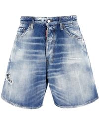 DSquared² - Denim Boxer Bermuda Shorts - Lyst