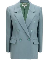 Chloé - Bicolor Wool Oves Aries Blazer - Lyst