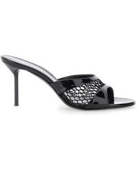 Paris Texas - Mule With Mesh Design And Stiletto Heel - Lyst