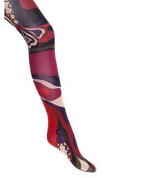PUCCI - Patterned Printed Tights Socks - Lyst