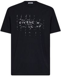 Givenchy - Cotton T-Shirt With Photographic Negative Print - Lyst