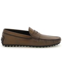 Tod's - Leather Gommino Driver Loafers - Lyst