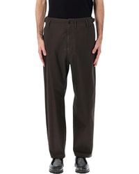 Lemaire - Heavy Cotton Twill Carrot Pants - Lyst