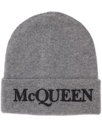 McQueen - Cashemire Cap Others Accessories Hats - Lyst
