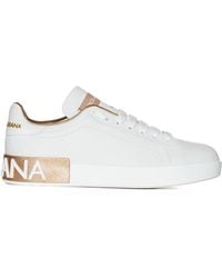 Dolce & Gabbana - Sneakers Portofino Calfskin - Lyst