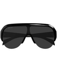 Gucci - Gucci Eyewear Gg2023S Geometric-Frame Logo-Embossed Sunglasses - Lyst