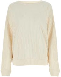 Baserange - Ivory Cotton Sweatshirt - Lyst