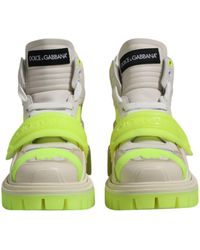 Dolce & Gabbana - Trekking Boots Sneakers Shoes Calf Leather Polyester - Lyst