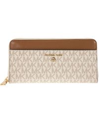 MICHAEL Michael Kors - Continental Wallet With Printed Canvas - Lyst