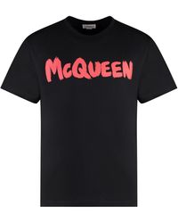 Alexander McQueen - Cotton Crew-Neck T-Shirt - Lyst