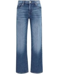 7 For All Mankind - Straight Jeans Calie Cotton - Lyst
