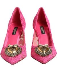 Dolce & Gabbana - Taormina Lace Devotion Pumps Shoes Co+Pa+Se+Vi - Lyst