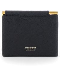 Tom Ford - Bi-Fold Leather Wallet - Lyst