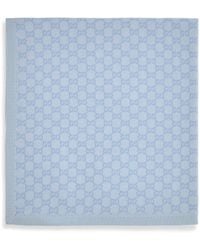 Gucci - Gg Monogram Wool Blanket For Baby Merino Ovis Aries Scarf - Lyst