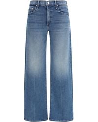 Mother - Mid Rise Lasso Sneak Jeans Cotton; Elastane - Lyst