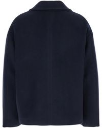 Forte Forte - Double-Breasted Jacket With Patch Pockets - Lyst