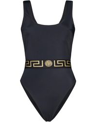 Versace - One Piece Swimsuit With Greek - Lyst