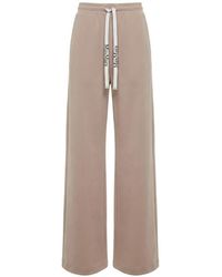 Max Mara - Smmbali Double Jersey Wide-Leg Trousers With Elasticated Waistband With Logoed Drawstring - Lyst