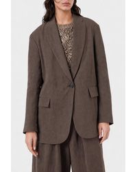 Brunello Cucinelli - Relaxed Cotton Blazer - Lyst