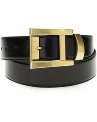 Versace - Leather Belt Calf Bos Taurus E Braces - Lyst