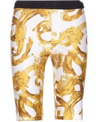 Versace - Watercolour Couture Short Leggings - Lyst