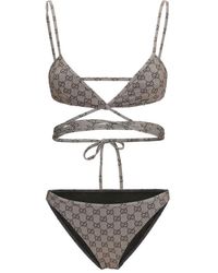 Gucci - Beige Polyester Bikini - Lyst