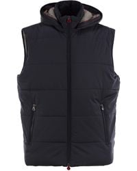 Kiton - Hooded Sleeveless Jacket - Lyst