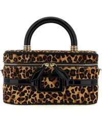Roger Vivier - Belle Vivier Vanity Bag Leopard Print Pony Skin - Lyst