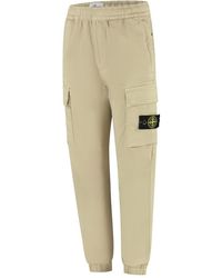 Stone Island - Junior Trousers Cotton; Elastane - Lyst