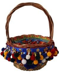 Dolce & Gabbana - Wicker Basket Tote - Lyst