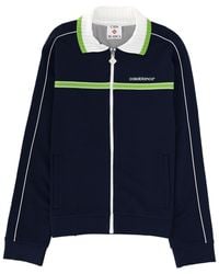 CASABLANCA - Zip Sweatshirt Polyamide Viscose Elastane Jacket - Lyst